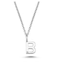 14kt. Bogstav vedhæng B med 1 x 0,005ct. W-si 6,5mm