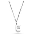 14kt. Bogstav vedhæng E med 1 x 0,005ct. W-si 6,5mm