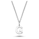 14kt. Bogstav vedhæng G med 1 x 0,005ct. W-si 6,5mm