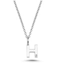 14kt. Bogstav vedhæng H med 1 x 0,005ct. W-si 6,5mm