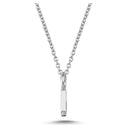 14kt. Bogstav vedhæng I med 1 x 0,005ct. W-si 6,5mm