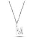 14kt. Bogstav vedhæng M med 1 x 0,005ct. W-si 6,5mm