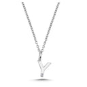 14kt. Bogstav vedhæng Y med 1 x 0,005ct. W-si 6,5mm