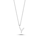 14kt. Bogstav vedhæng Y med 1 x 0,005ct. W-si 9,5mm