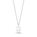 14kt. Bogstav vedhæng G med 1 x 0,005ct. W-si 9,5mm