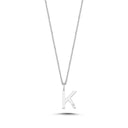 14kt. Bogstav vedhæng K med 1 x 0,005ct. W-si 9,5mm