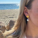 NORIA Earclips with pearl - Sølv