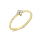14kt. IRIS ring med 0,12ct. W-si