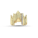 14kt. PIANO Ring med 0,12ct. W-si