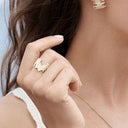 14kt. PIANO Ring med 0,12ct. W-si