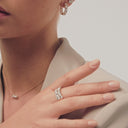Ring Ariccia - 14k hvidguld med 3.62 ct lab-grown diamanter