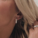 Øreringe Fior Medio - 14k hvidguld med 2.43 ct lab-grown diamanter