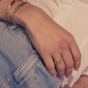 Ring Goccia Piccolo Pianura - med poleret overflade.