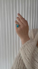 KOLO ring med Turquoise - Forgyldt