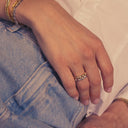 Ring Goccia Piccolo Pianura - 18k forgyldt, med poleret overflade.