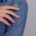 Ring Farfalla – med hvide zirkoner.