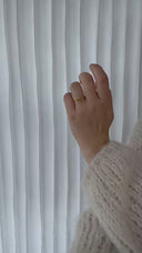 ring med knude - Forgyldt