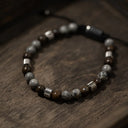 SON armbånd map stone/ilmenite bronzitite og stål