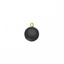 Creol Vedhæng Black Agate - Forgyldt