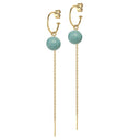 Creol with turquoise and chain - Forgyldt