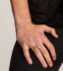 Cushion Signet Ring Tiger Eye Silver
