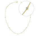 14kt. ZOE Halskæde med 7x0,025ct. W-si 40+5cm