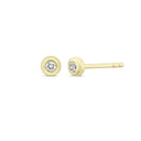 14kt. ZOE Ørestikker 2x0,03ct. W-si