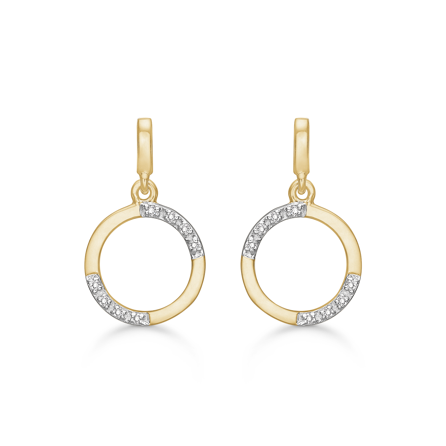 Støvring design 8 karat guld Hænge øreringe – 20 x 12 mm – 63205042