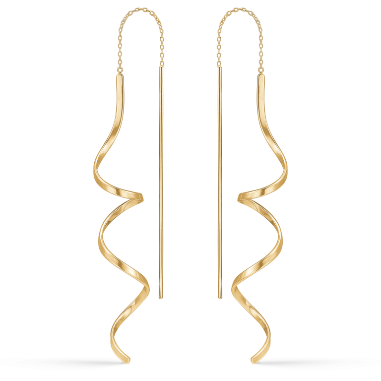 Støvring design Forgyldt Hænge øreringe – 6 x 3 x 5,5 cm – F13255992