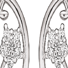 Støvring design Sølv Ørestikker – 11,95 x 15,22 mm – 10255005